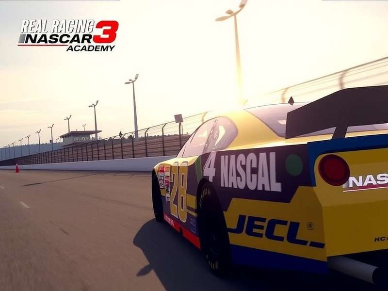 Real Racing 3 NASCAR Academy इंटरफेस
