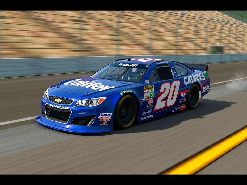 Real Racing 3 NASCAR cars racing on track