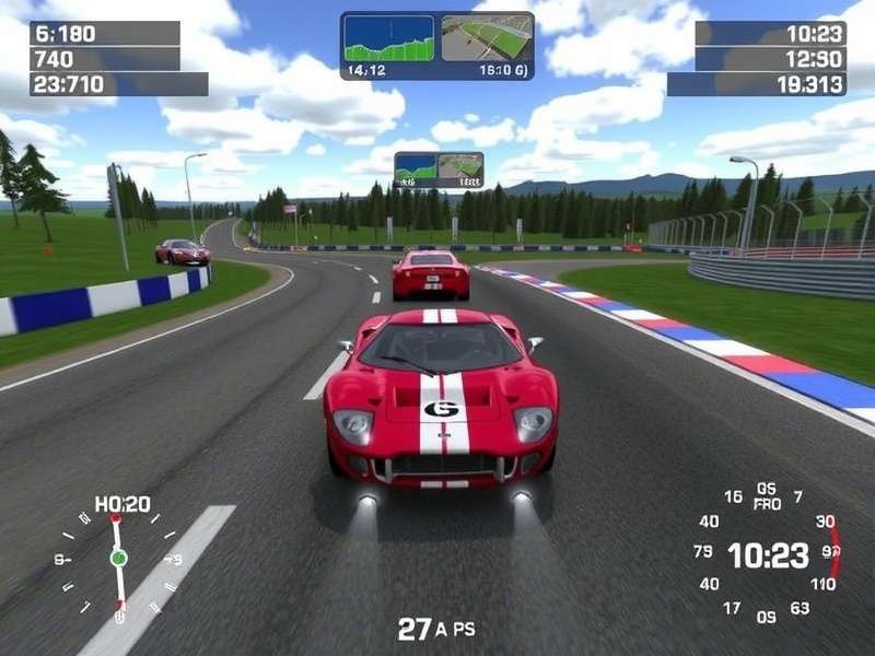 Real Racing 3 running on Windows PC with ultra graphics settings