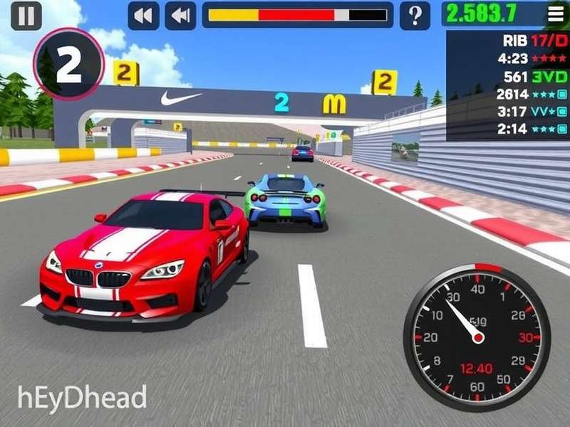 Real Racing 3 Mod Apk gameplay showing unlimited resources and premium cars