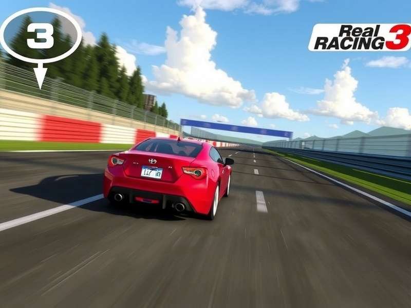 Real Racing 3 Gameplay on Windows 10 PC showing high-definition graphics