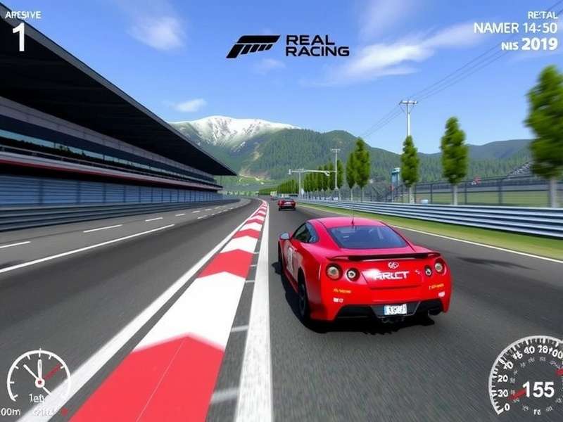 Real Racing 3 TV Broadcast Screenshot showing live race