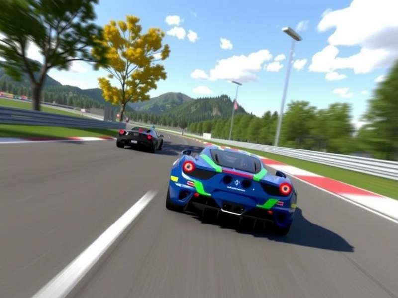 A high-speed Real Racing 3 race at Le Mans with multiple supercars