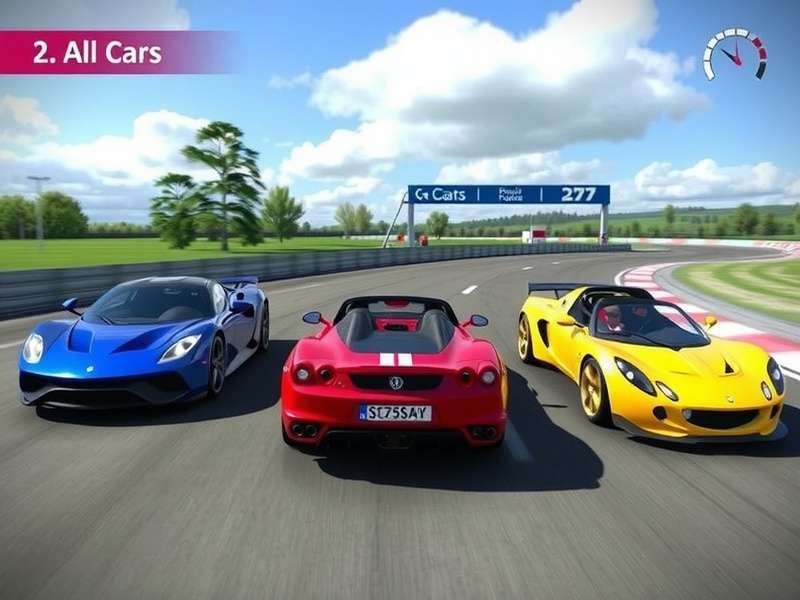 Collection of high-performance sports and racing cars from Real Racing 3
