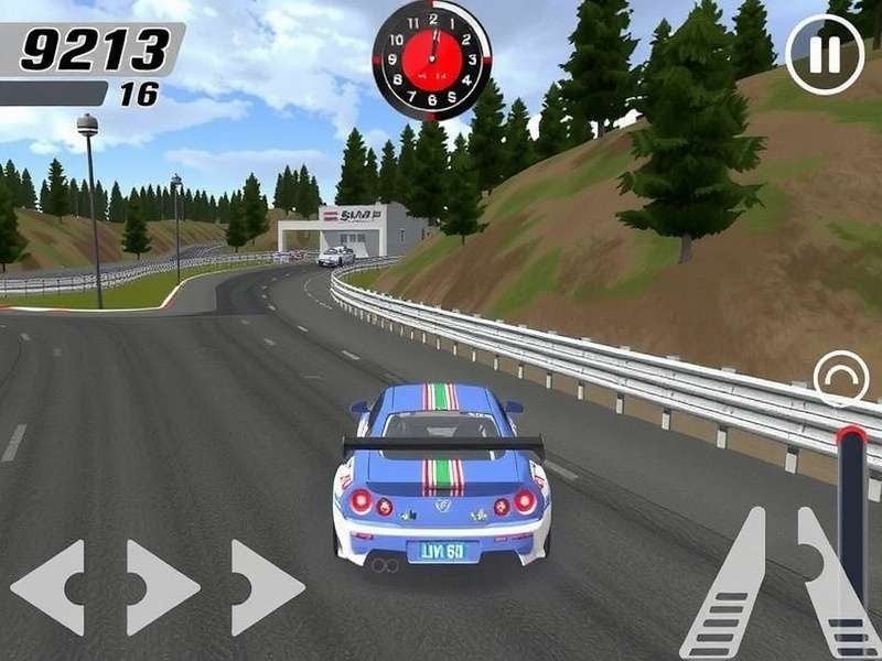 Real Racing 3 crash scene showing multiple cars colliding