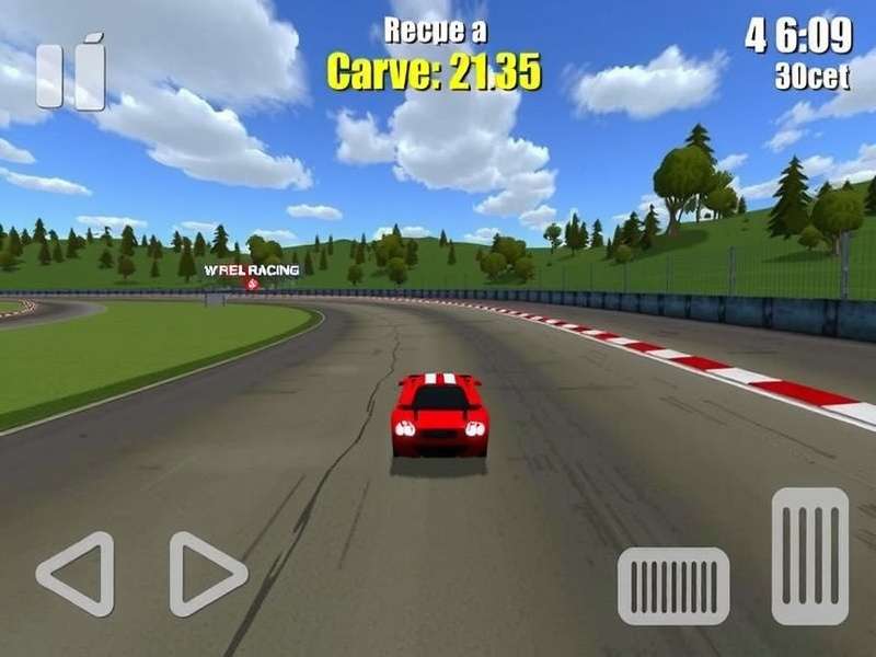 Real Racing 3 Gameplay Screenshot showing high-end cars on track