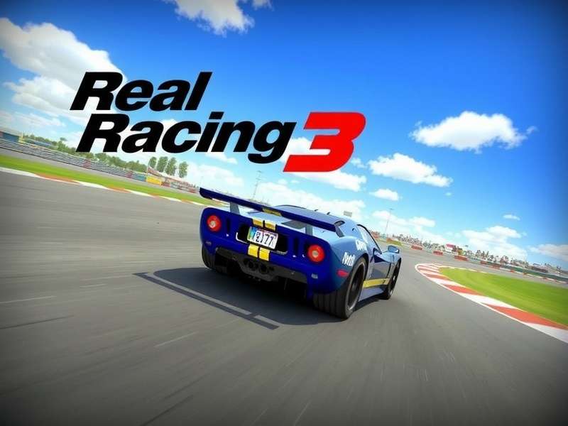 Real Racing 3 gameplay screenshot showing high-speed F1 cars on Indian circuit