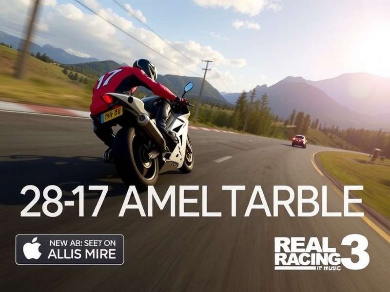 Real Racing 3 gameplay screenshot focusing on audio settings and immersive racing atmosphere