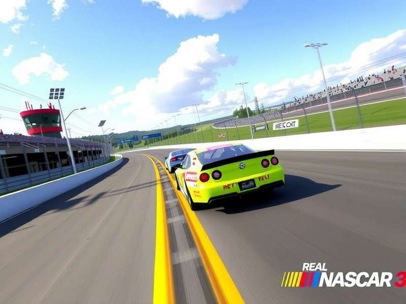Real Racing 3 Nascar 2023 season cover image featuring stock cars on an oval track with Indian flag colors
