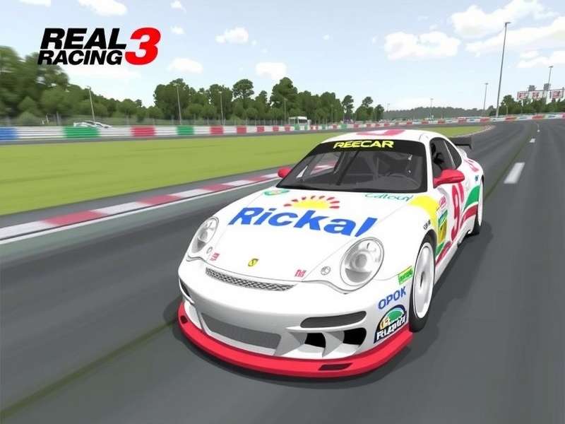 Real Racing 3 Nascar Mod gameplay on Indian mobile devices showing stock cars racing on an oval track