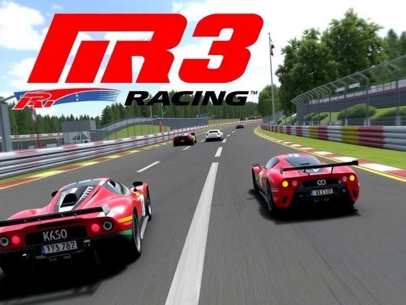 Real Racing 3 download size guide for Indian players showing mobile phone with RR3 game