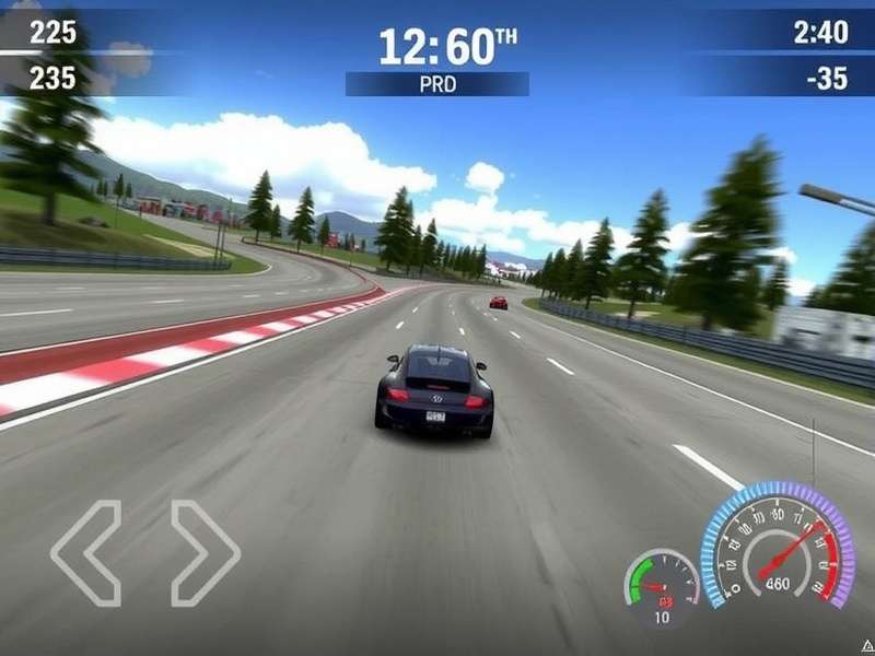 Real Racing 3 PC Game action screenshot featuring high-speed racing on Indian tracks