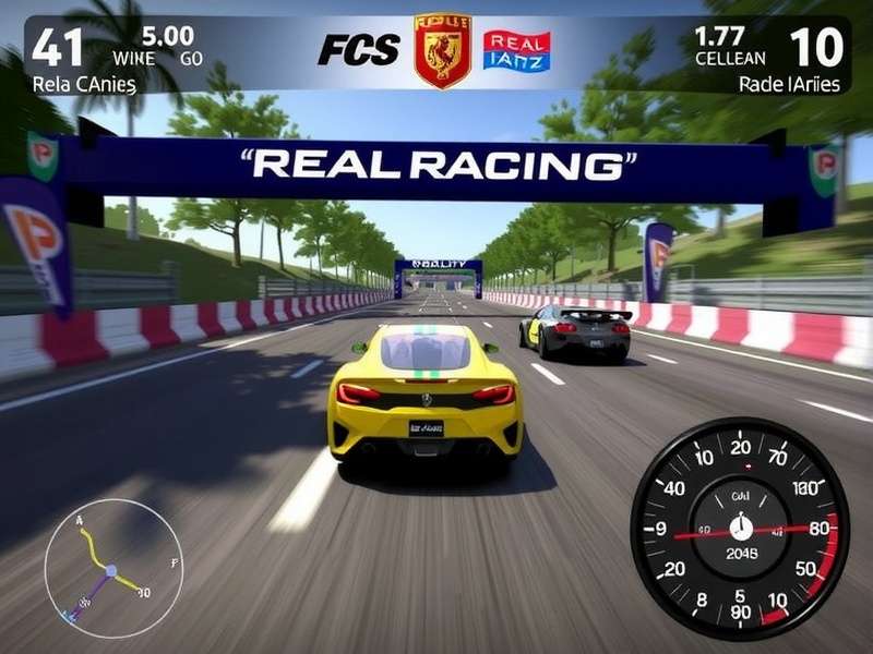 Real Racing 3 gameplay on PC with Indian flag overlay