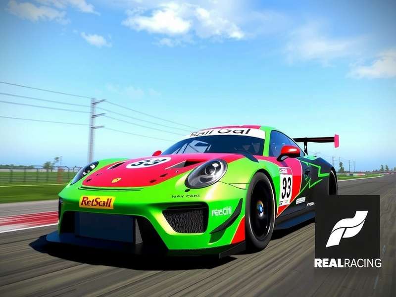 Real Racing GT3 garage showcasing premium sports cars on track