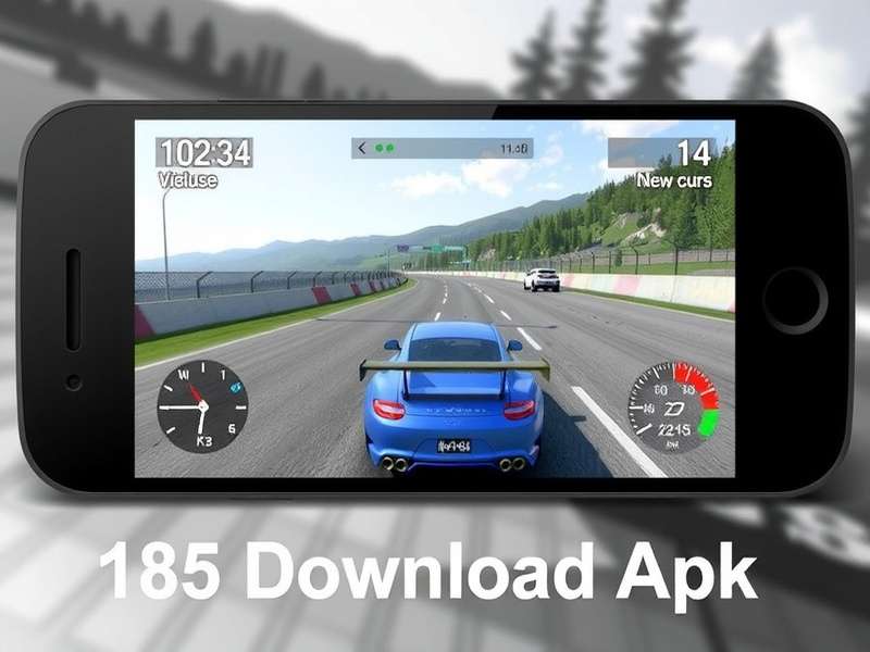 Real Racing 3 gameplay action on mobile phone showing a Ferrari and Lamborghini racing on a track